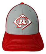 A3 Hat - RED/GREY #4