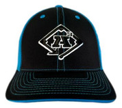 A3 Hat - BLACK/NEON BLUE #21