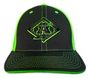 A3 Hat - CHARCOAL/NEON GREEN #22