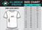 This size chart is good for regular and  v-neck