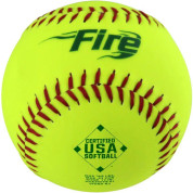 Custom Baden USA Fire 12" 52/300 Synthetic Slowpitch Softballs: USA300YS01