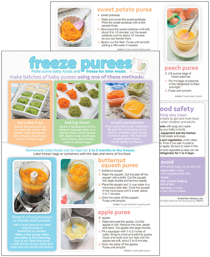 frozen puree for baby