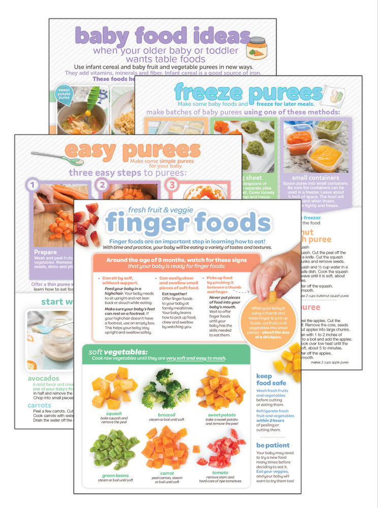 Set of Baby Purees and Finger Foods