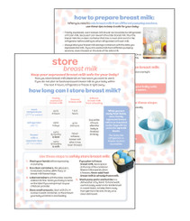 Sale - Store Breast Milk "How-To" Sheet