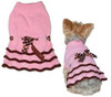 Pink Cashmere Polka Dot Sweater Dress