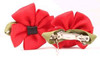 Daisy Diva Hair Barrette in Red or Pink