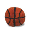 Hand Knit Basketball Squeaky Toy