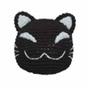 Hand Knit Black Cat Squeaky Toy