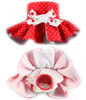 Diaper Skirt in Red Cherries