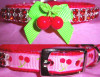 Crystal Cherry Pet Collar in Red
