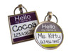 My Name Is ... Pet ID Tag in Purple or Grey