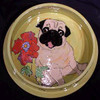 Pugaletto Pug Hand-Painted Dog Bowl