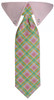 Pink Plaid Tie Collar