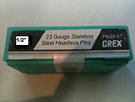 GREX 23 Gauge Headless Pins / Stainless Steel / 1/2" ~ 5/m  Pac