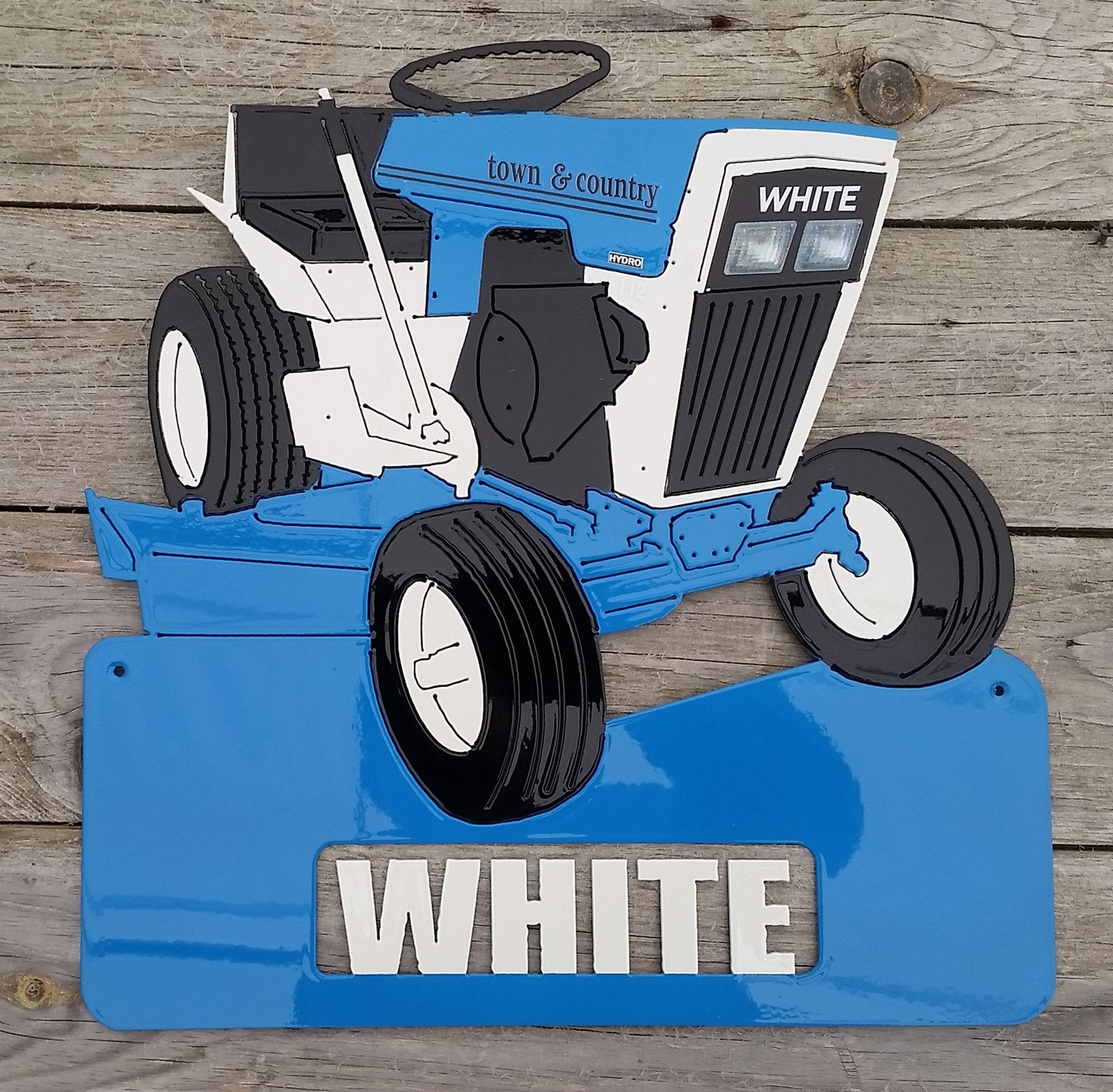 White Town Country Garden Tractor Sign Kettle River Ironworks