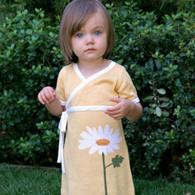 organic cotton/bamboo daisy kimono dress