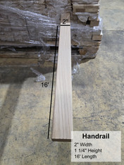 White Oak Handrail 16'
