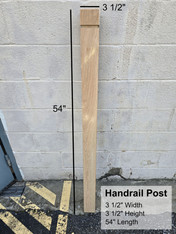 White Oak Newel Post