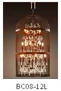 Antique Cage Like Chandlier
