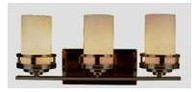 Bronze Vanity Wall Lights with 3 Bulb - OUT OF STOCK