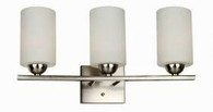Brushed Nickel Vanity Wall Lights with 3 Bulb - OUT OF STOCK