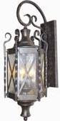 Exterior Wall Lamp Copper Color Small 8.3" W X 22.6" H X 9.5" D