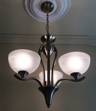 Satin Nickel Chandlier with 3 Lights