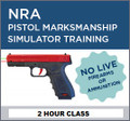 2017-00-01S - NRA Pistol Marksman Simulator Training - Select Date or Gift Certificate