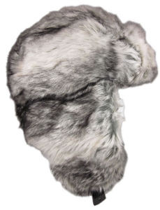 Dakota Dan Faux Silver Fox Fur Winter Trapper Hat Fur Ski Cap Bomber Hat Trooper