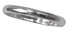 Sterling Silver .925 Polished Baby 2mm Band Ring Size 2