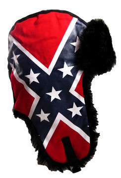 Dakota Dan Rebel Flag Winter Ear Flap Hat Southern Pride Trooper Style
