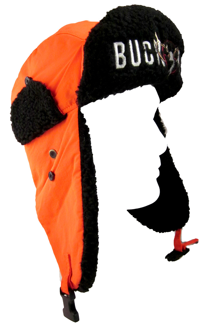 orange wool hunting hat