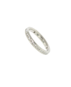 Round Diamond Stackable ETERNITY Band. 18K