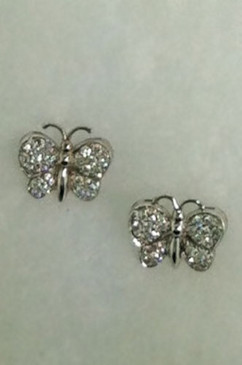 Baby Butterfly Diamond Studs