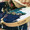 This is a 14" rug hooking hoop in the picture as an example.  
