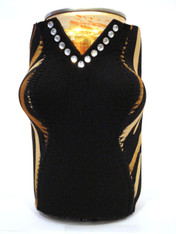 Can Koozie ~ Safari Tiger Diamonds ~ 21416