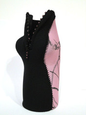 Bottle Koozie ~ Black/Snowfall Pink Camo ~ 22215
