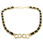 Coco Black Necklace & Earring Set