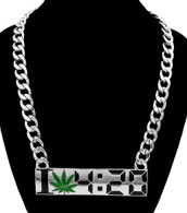 I Love Marijuana 4-20 Necklace