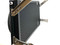 Side view of Dual Fan Condenser with optional Rock Guard and optional Stainless Mounting Brackets. Application HD/VES Series.