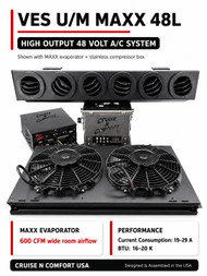 VES U/M MAXX 48L Shown with MAXX evaporator and stainless compressor box