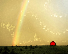 The Little Red Barn and the Rainbow, Swisher, IA