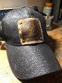 Black Baseball Cap - LV Repurposed Leather