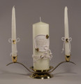 Western Unity and Taper Candles and Stand