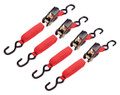 4-Pc. 15-ft. X 1-inch Ratcheting Tie Down Set
