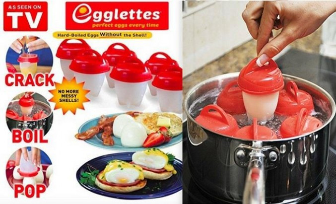 Egglettes Hard Boiled Silicone Egg Cooker- Set of 6