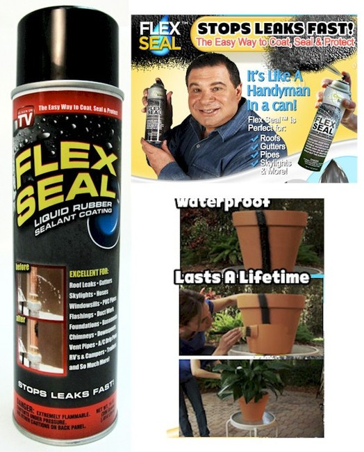 FLEX SEAL™, Liquid Rubber in a Spray Can!