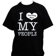 "I Love My People" Mens Basic T-Shirt