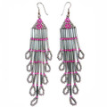 Gunmetal Rock Star - Beaded Earrings
