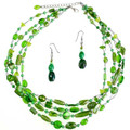 Green Valley - Beaded Necklace Set